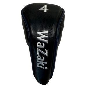 WaZaki 4 Wood Black w/white Trim Golf Club Head Cover.